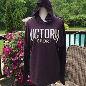 Victoria's secret plum colored hoodie tunic